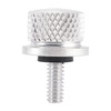 1996-2023 Touring Softail Dyna Sportster Model 1/4-20 Knurled Seat Bolt Screw Silver Generic