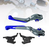 2023-2025 YAMAHA XMAX 300 Adjustable Folding Extendable Racing Brake & Clutch Levers Blue Generic