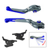 2023-2025 YAMAHA XMAX 300 Adjustable Folding Extendable Racing Brake & Clutch Levers Blue Generic