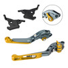 2023-2025 YAMAHA XMAX 300 Adjustable Folding Extendable Racing Brake & Clutch Levers Gold Generic