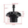 1996-up Touring and Softai Aluminum Gas Fuel Tank Cap with Vent Hose Black Generic