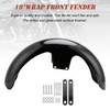 2006-2013 Touring Street Glide CVO/ EFI/ FLHX 19"Wrap Front Fender Black Generic