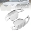 2008-2014 Audi A3 A4 A5 A6 TT Q5 Steering Wheel Paddle Shifter Aluminium Silver Generic