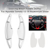 2015-2019 Hyundai Sonata Gen7 Steering Wheel Paddle Shifter Silver Generic