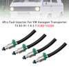 1983-1991 VW Transporter T3 1.9L 2.1L H4 4Pcs Fuel Injector 0280150206 Generic