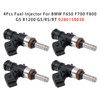 2006-2013 BMW F650 F700 F800 GS R S ST 4Pcs Fuel Injector 0280158038 Generic