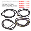 1998-2005 Nissan D22 Frontier 4Dr Double Cab 4PCS Front Rear Door Rubber Seal Weatherstrip 80831-2S400 Generic