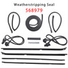 1981-1988 Buick Regal & Oldsmobile Cutlass RWD 2 door G-Body Weatherstripping Seal Kit 568979 Generic
