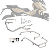 2025 Honda X-Adv 750 Upper + Lower Engine Guard Frame Crash Bar Kit Silver Generic