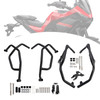2021-2025 Yamaha Tracer 7 Upper + Lower Engine Guard Frame Crash Bar Kit Black Generic
