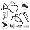 2021-2025 Yamaha Tracer 7 Upper + Lower Engine Guard Frame Crash Bar Kit Black Generic