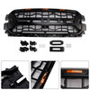 2024+ Ford F150 With LED Light 1* Front Bumper Grille With Letters Black Generic