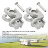 2PCS Alminum RV Rafter Claw Satin Hardware For Dometic SUNCHASER II Awning