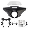 2021-2024 HONDA CM300 CM500 Windshield Headlight Fairing Matte Black+Clear Generic