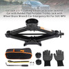 Car Jack 2.5 T/2500 kg Universal Scissor Jack For Car with Rubber Pad Portable Trolley Jack with Wheel Brace Wrench Car Emergency Kit For SUV MPV