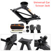 Car Jack 2.5 T/2500 kg Universal Scissor Jack For Car with Rubber Pad Portable Trolley Jack with Wheel Brace Wrench Car Emergency Kit For SUV MPV