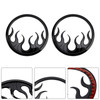 2014-2022 Harley Touring Electra Glide Flame Speaker Grills Accent Trim Cover Black Generic