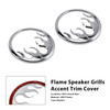 2014-2022 Harley Touring Ultra Flame Speaker Grills Accent Trim Cover Chrome Generic