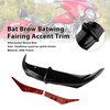2009-2013 Harley Trike Tri Glide Bat Brow Batwing Fairing Accent Trim Black Generic