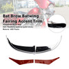 2010-2013 Harley Touring Ultra Limited Bat Brow Batwing Fairing Accent Trim Chrome Generic