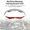 2010-2013 Harley Touring Ultra Limited Bat Brow Batwing Fairing Accent Trim Chrome Generic