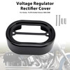 2001-2017 Harley Softail Breakout Voltage Regulator Rectifier Cover Black Generic