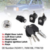 1998-2003 Fiat Panda 141 Right and Left Door Lock Kit+Bonnet+Cylinder+4 Keys 7654911 Generic