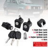 1998-2003 Fiat Panda 141 Right and Left Door Lock Kit+Bonnet+Cylinder+4 Keys 7654911 Generic