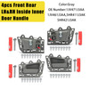 2005-2011 Jeep Grand Cherokee 4pcs Front Rear LH&RH Inside Inner Door Handle Gray Generic
