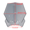 2024-2025 HONDA CB650R Windshield Gray Generic