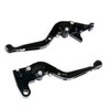 2025 YAMAHA XSR900 Adjustable Folding Extendable Racing Brake & Clutch Levers Black Generic