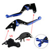 2024-2025 YAMAHA XSR900GP Adjustable Folding Extendable Racing Brake & Clutch Levers Blue Generic