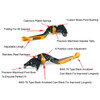 2024-2025 YAMAHA XSR900GP Adjustable Folding Extendable Racing Brake & Clutch Levers Gold Generic