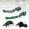 2024-2025 YAMAHA MT-09 MT-09SP Adjustable Folding Extendable Levers Green Generic