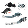 2024-2025 YAMAHA MT-09 MT-09SP Adjustable Folding Extendable Levers Silver Generic