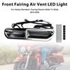2014-2024 Harley-Davidson Touring Electra Glide 1 Set Fairing Air Vent LED Light Chrome Generic
