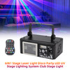 6IN1 Stage Laser Light Disco Party LED UV Stage Lighting System Club Stage Light