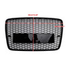 2005-2015 Audi Q7 SQ7 Front Bumper Radiator Vent Mesh Grille Gloss Black Generic