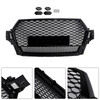 2016-2019 Audi Q7 SQ7 Front Bumper Radiator Vent Mesh Grille Gloss Black Generic