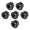 CNC Aluminum Rear Sprocket Carrrier Flange Nuts Set M10x1.5mm Black