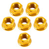 CNC Aluminum Rear Sprocket Carrrier Flange Nuts Set M10x1.5mm Gold