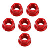 CNC Aluminum Rear Sprocket Carrrier Flange Nuts Set M10x1.5mm Red