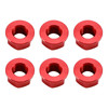 CNC Aluminum Rear Sprocket Carrrier Flange Nuts Set M10x1.5mm Red