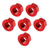 CNC Aluminum Rear Sprocket Carrrier Flange Nuts Set M10x1.5mm Red