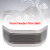 1986-2013 Touring Electra Glide Road King Front Fender Trim Skirt Silver Generic