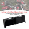 2014-2024 Harley Touring Ultra Classic Fairing Switch Panel Dash Accent Cover Black Generic