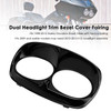 2010-2013 H-D headlight assembly Dual Headlight Trim Bezel Cover Fairing Black Generic