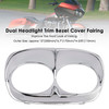 1998-2013 Harley Davidson Road Glide Dual Headlight Trim Bezel Cover Fairing Chrome Generic
