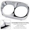 1998-2013 Harley Davidson Road Glide Dual Headlight Trim Bezel Cover Fairing Chrome Generic