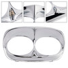 1998-2013 Harley Davidson Road Glide Dual Headlight Trim Bezel Cover Fairing Chrome Generic